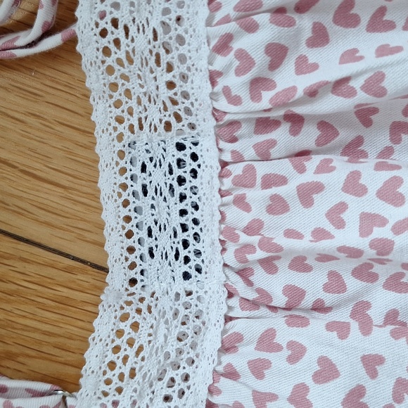 Girl's Twill Lily Nightgown in Sweethearts-NEW - Picture 6 of 7